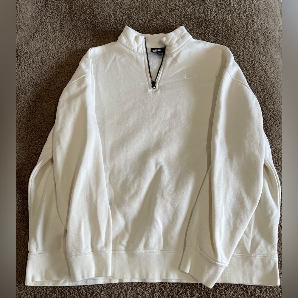 Creamy/Yellow Nike Quarter Zip
